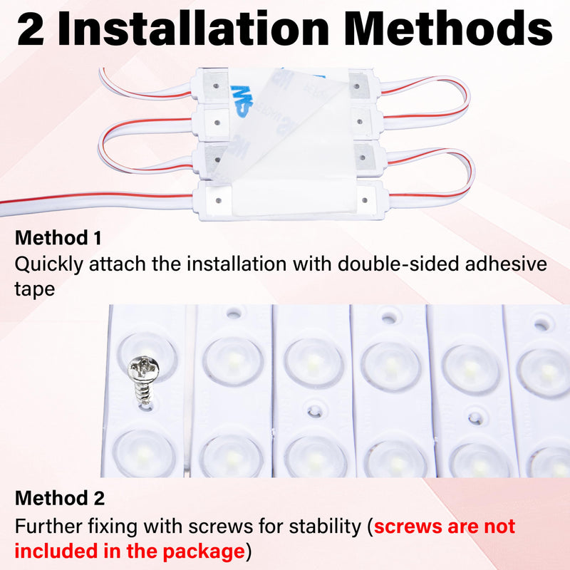 60 Led Van Interior Light Kits, 12V Led Light Strip, Cargo Van Accessories, Ceiling Work Lights Kit, Enclosed Trailer Lights for Truck Vans RV Boats Caravans, 20 Modules(White) 20 Modules(60 LED)