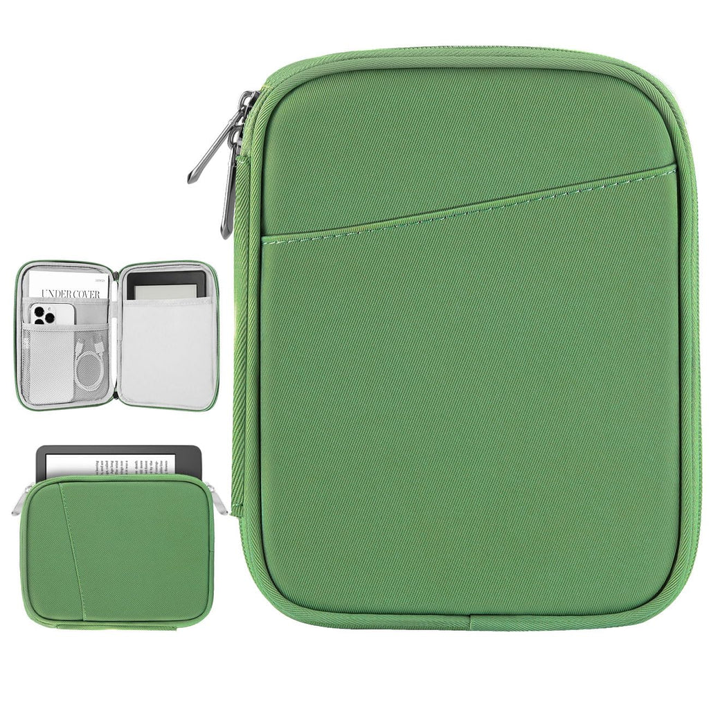 6-7 Inch Protective Sleeve Carrying Case for All-New 6" Kindle 11th Gen 2022/10th Gen 2019/8th Gen 2016, 6.8" Kindle Paperwhite 11th/10th Gen 2021/2018, Kindle Oasis E-Reader, Green