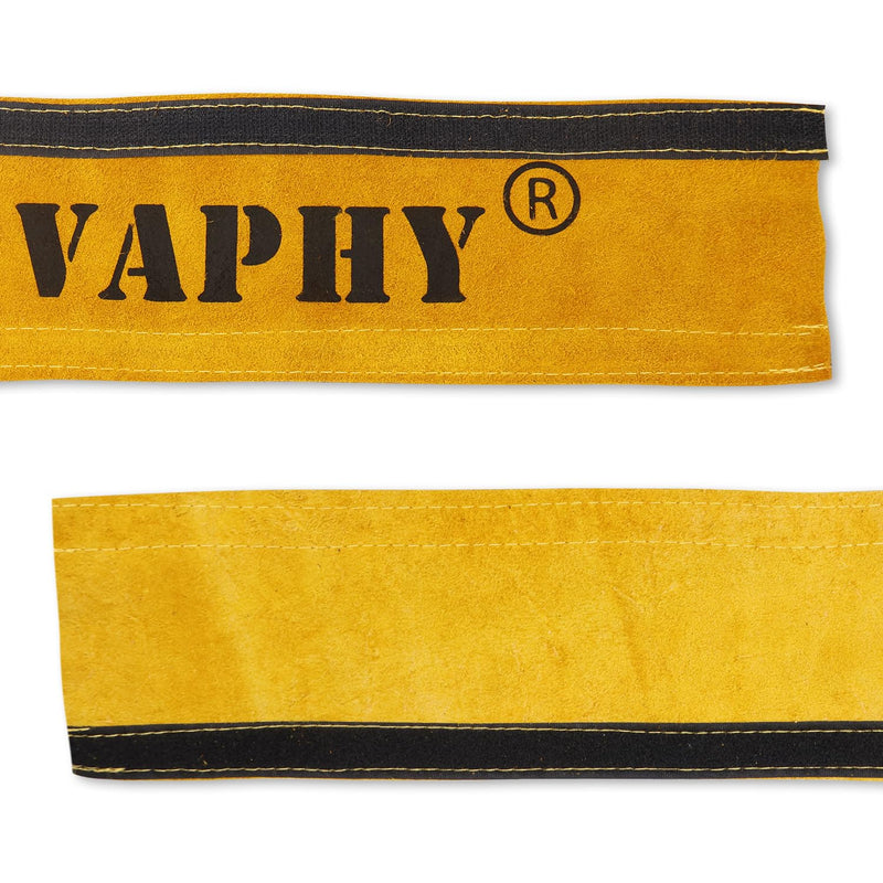 TIG Welding Torch Cable Cover Flame-Resistant Leather Yellow Cover 275"x 4" (23 Feet Length) 23 Feet(7 Meters) 1 Pack