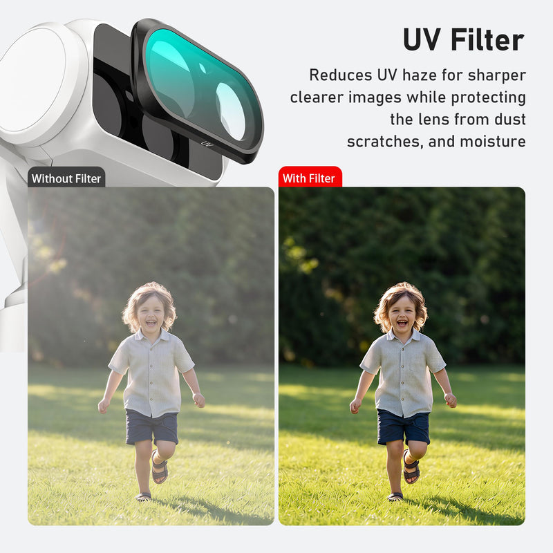 Luna Ultra Filters Kit for Insta360 Luna Ultra Accessories, 7-Piece | Include Adjustable CPL, ND8, ND16, ND32, Black Mist 1/4, UV & Light Pollution Filters, Magnetic Quick-Release Lens Filter Set CPL/ND8 16 32/Black Mist/UV& Light Pollution