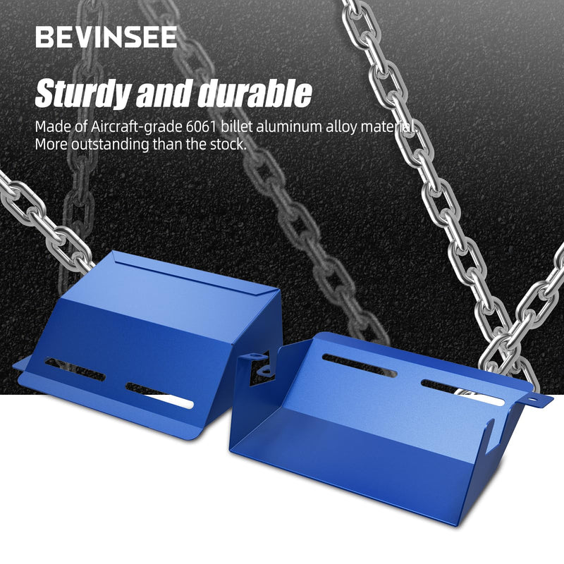 Bevinsee Dynamic Aire Intake Scoops Cold System Compatible with N54 Engine, Cold Aire Intake Scoop Compatible with E92 E90 E93 323i 325i 328i 330i 335i 335d 2007-2012, Blue, 2pcs