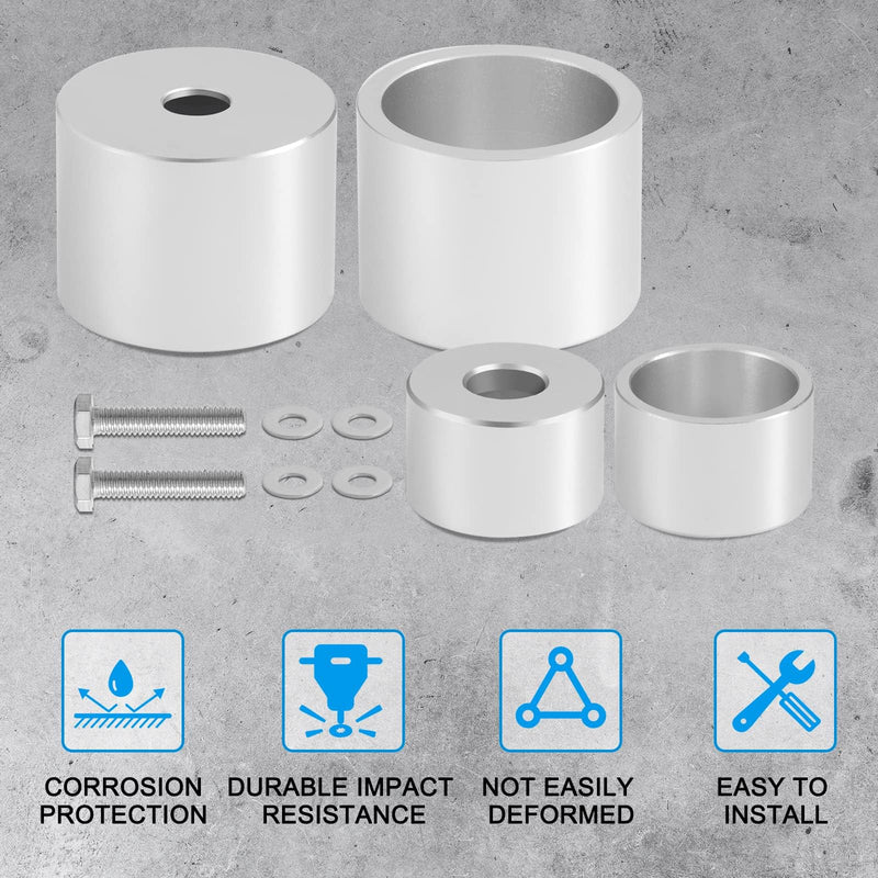 A Pillar Grab Handle Repair Upgrade Kit Compatible with 2002-2009 Dodge Ram 1500 2500 3500 Aluminum Material - Silver