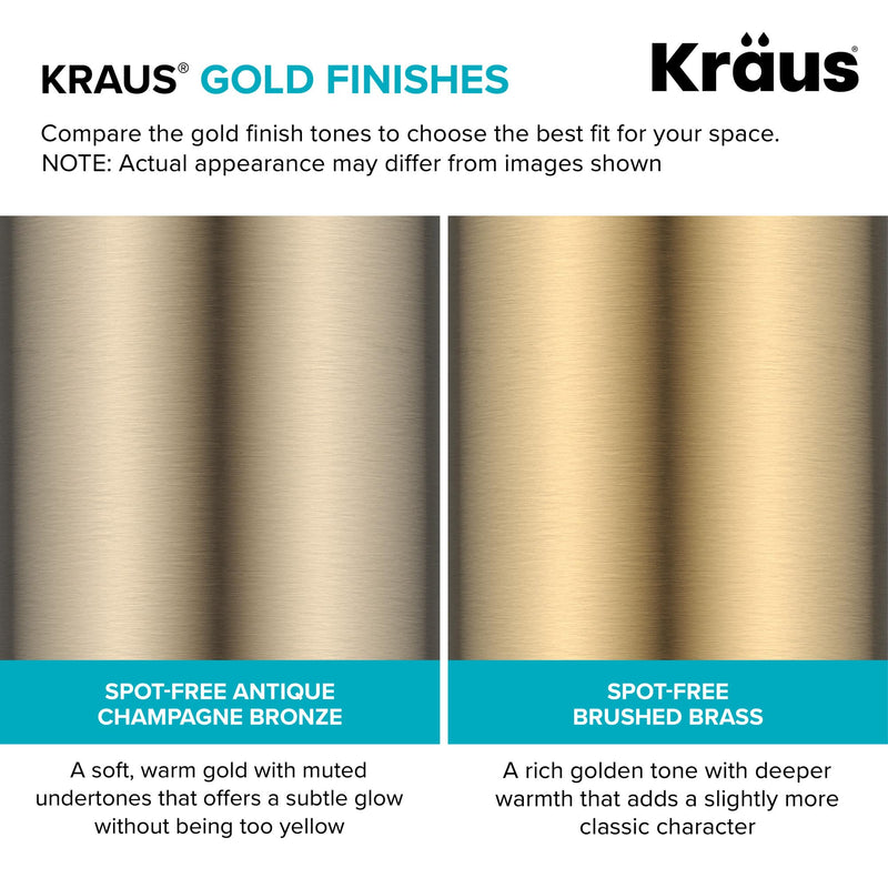 KRAUS Kitchen Soap and Lotion Dispenser in Spot-Free Antique Champagne Bronze, KSD-31SFACB