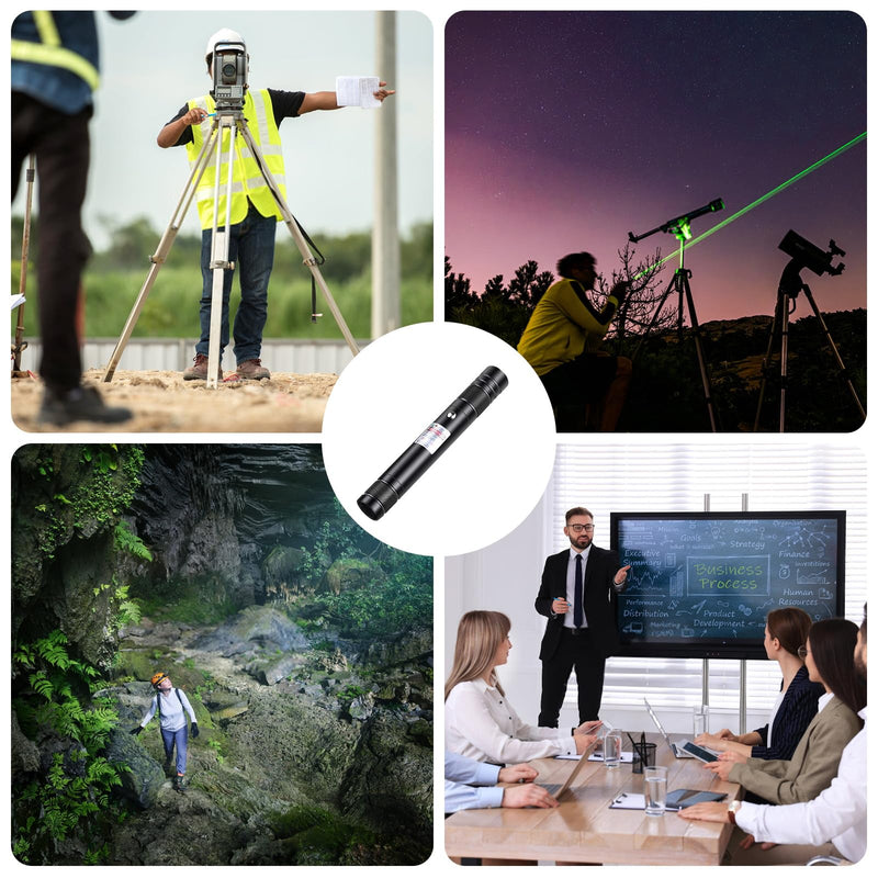 Advanced Long-Range Laser Pointer High Power - Rechargeable Green Laser Pointer with Removable Star Cap - Versatile Laser Pen for Astronomy, Construction, Presentations, and Outdoor Adventures 1
