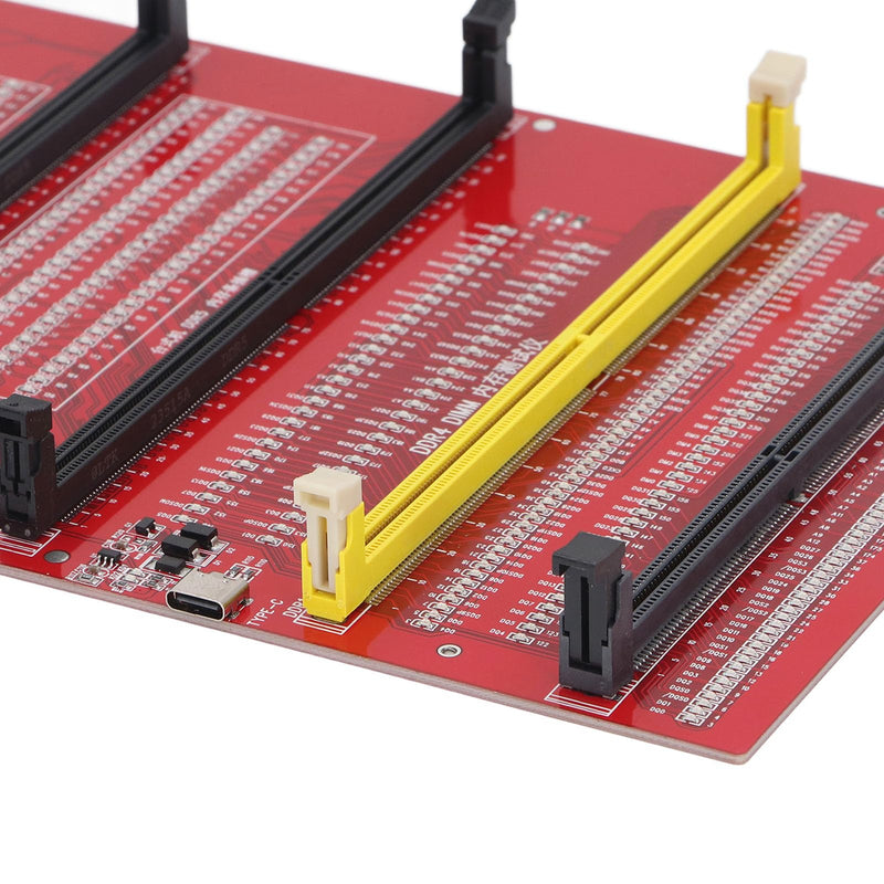 Memory Tester, Memory Diagnostic Analyzer, 4 in 1 Desktop DDR3 DDR4 DDR5UDMM DDR5RDIMM Tester Card for Desktop Server Computers