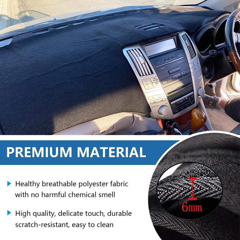 Dashboard Cover Mat for to-yota Venza 2008-2017 Accessories Dash Cover Dash Mat Sunshade Glare UV Rays Protector