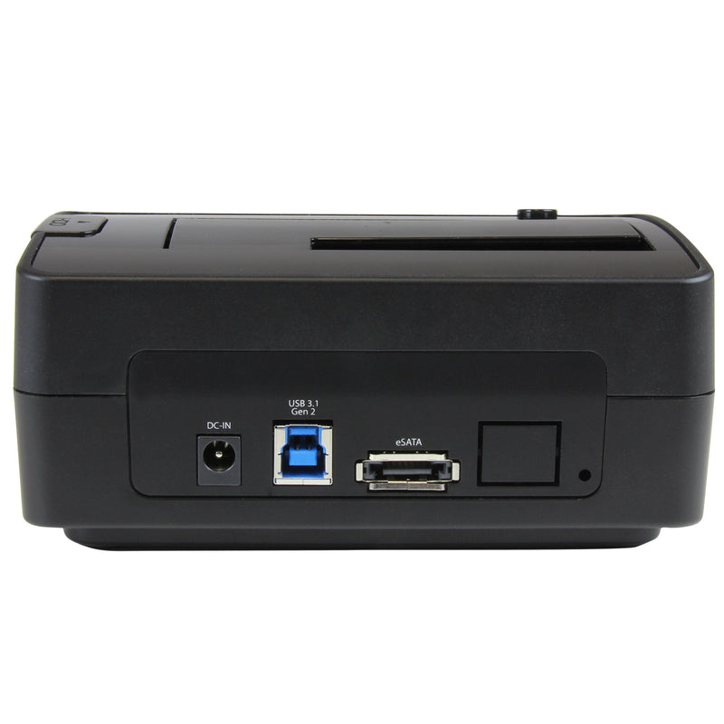 StarTech.com Single Bay USB 3.1 / eSATA to SATA Hard Drive Docking Station, USB 3.1 (10 Gbps) Hard Drive Dock, External 2.5/3.5" SATA III HDD/SSD Top-Loading Hard Drive Bay (SDOCKU313E),Black 2.5/3.5" SATA Drive USB 3.1 (10 Gbps)/eSATA