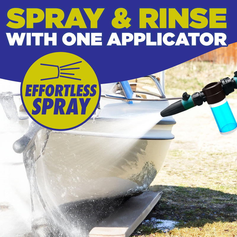Durabasics Salt Remover Flush Kit with High-Pressure Hose- Remove Salt Deposits Applicator for Boat - Marine Engine Flush - Perfect for Flushing Inboard/Outboard Motors and Removes Salt Deposits Away