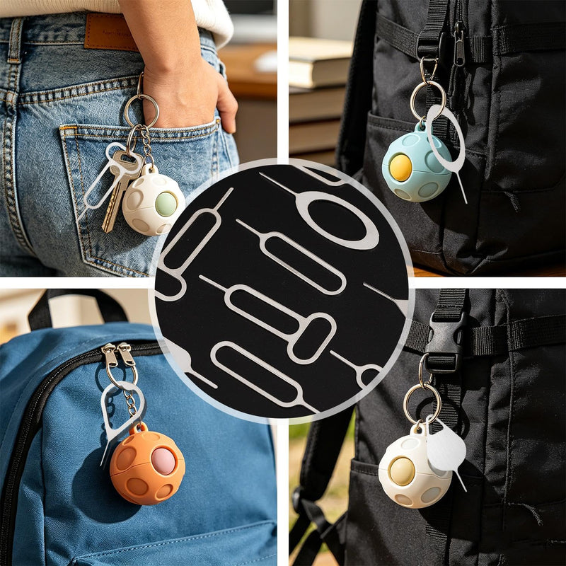 16Pcs Sim Card Removal Tool Set, Sim Ejector Tool Smooth and Burr-Free SD Card Removal Tools Key Cards Tray Ejector Pins for All Cell Phones (Silver)
