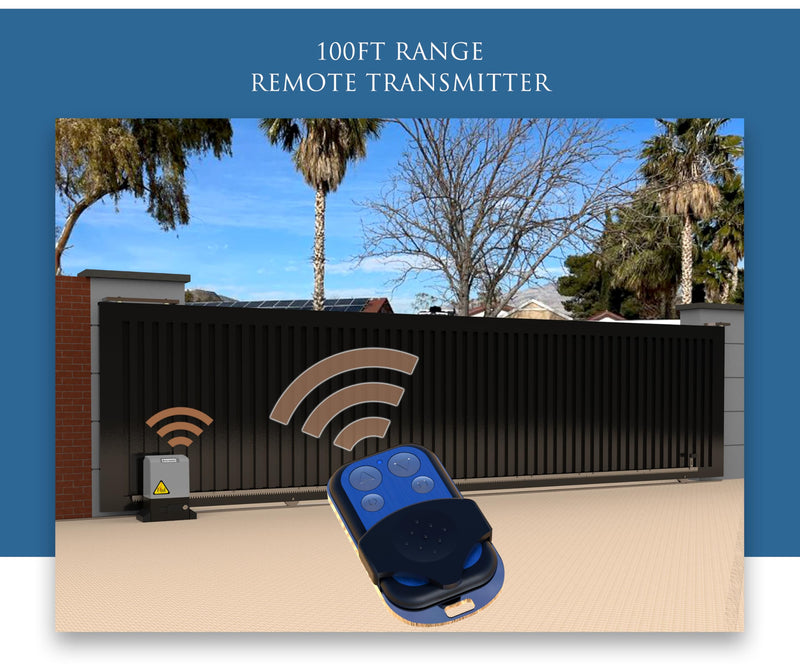 Blütezeit Remote Control for ME-GO & ME-BG Automatic Sliding Gate Opener (32-bit Board), 433MHz Driveway Gate Motor Hardware Accessory 4pcs 32-Bit 4pcs