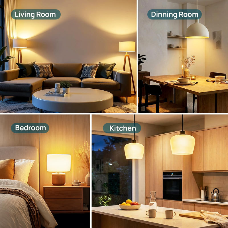 Linkind A19 Dimmable LED Light Bulbs, 60W Equivalent, 9W, 2700K Softe White, 800 Lumens, E26 Standard Base, Lighting for Bedroom Living Room Home Office, 24 Packs Soft White 24 Count (Pack of 1)