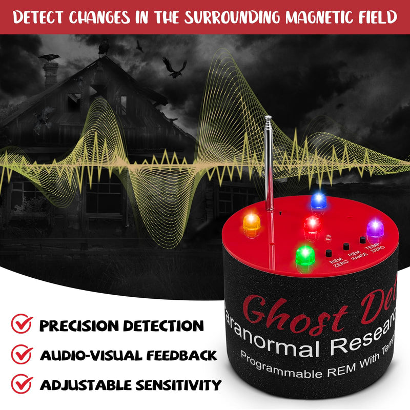 Paranormal Investigation Equipment EMF+ATDD for Ghosting Hunting with High-Sensitivity Temperature Detection, EMF Meter, EMF Detector Tool for Professional Paranormal Investigators, Gift for Halloween