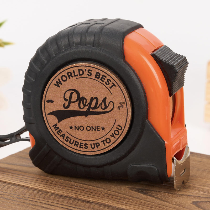 Pops Gifts, Gift for Pops from Kids, Measuring Tape 16ft for Men, Ideal for Birthday, Fathers Day, Christmas, Retractable Digital Carpenter Tool