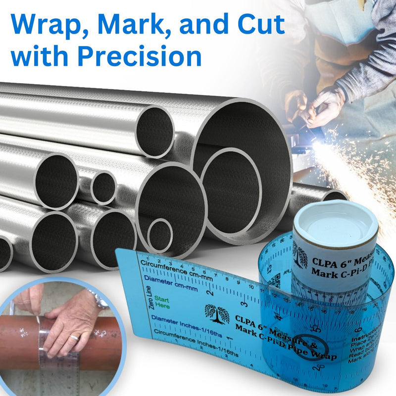 6" Diameter Pipe Wrap Around Marking Tool 6 inches