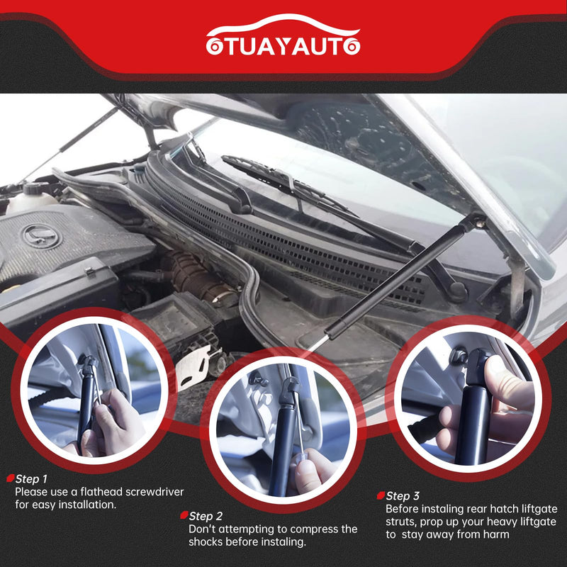 OTUAYAUTO Front Hood Struts - Replacement for 2003-2009 Lexus GX470, Toyota 4Runner Hood Lift Support Shock, OEM # SG329055, 5344039245 (Pack of 2) Replacement for Toyota 4Runner 2003-2009
