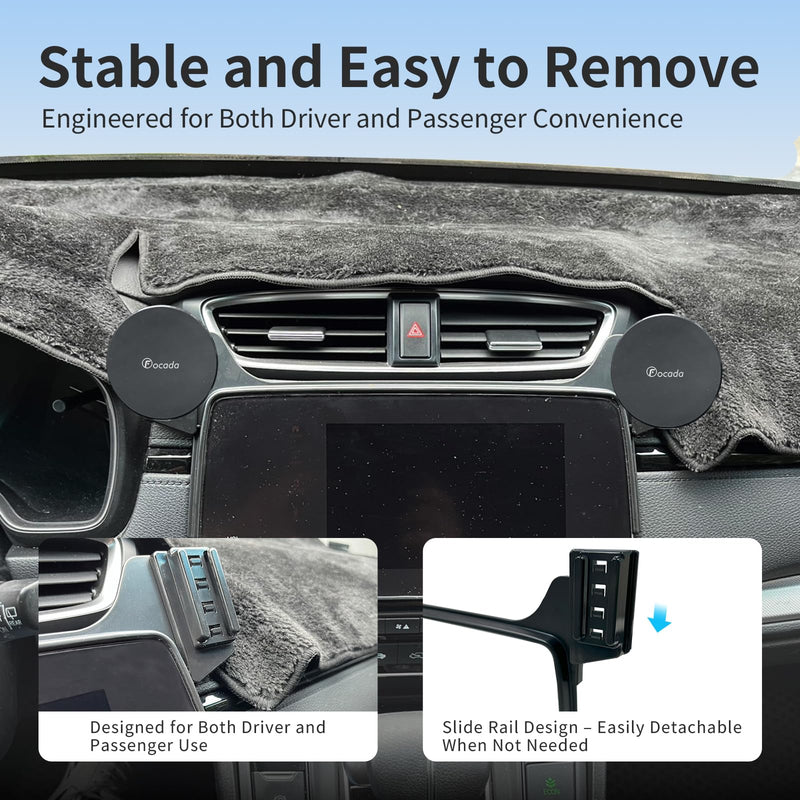 Car Phone Mount for 2017-2022 Honda CRV,7/9-Inch Screen Dual Magnetic Phone Holder Honda CRV Accessories,Strong Magnetic Hold,Does Not Block the Air Vent,Car Phone Holder for iPhone 17-12 & All Phones Magnetic Holder