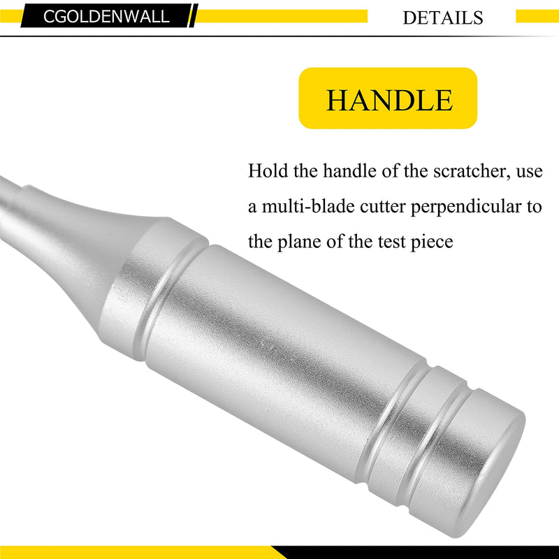 CGOLDENWALL Cross Hatch Adhesion Tester Cross-Cut Tester Kit Multi-Blade Cutter spacing: 1 +0.01mm, 2+0.01mm, 3+0.01mm