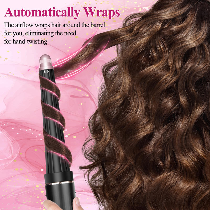  [AUSTRALIA] - Long Conical Curling Barrel for Shark FlexStyle HD400 Series | 20-40MM Hair Curlers Auto Curling Barrel Attachment with Both Curl Directions black