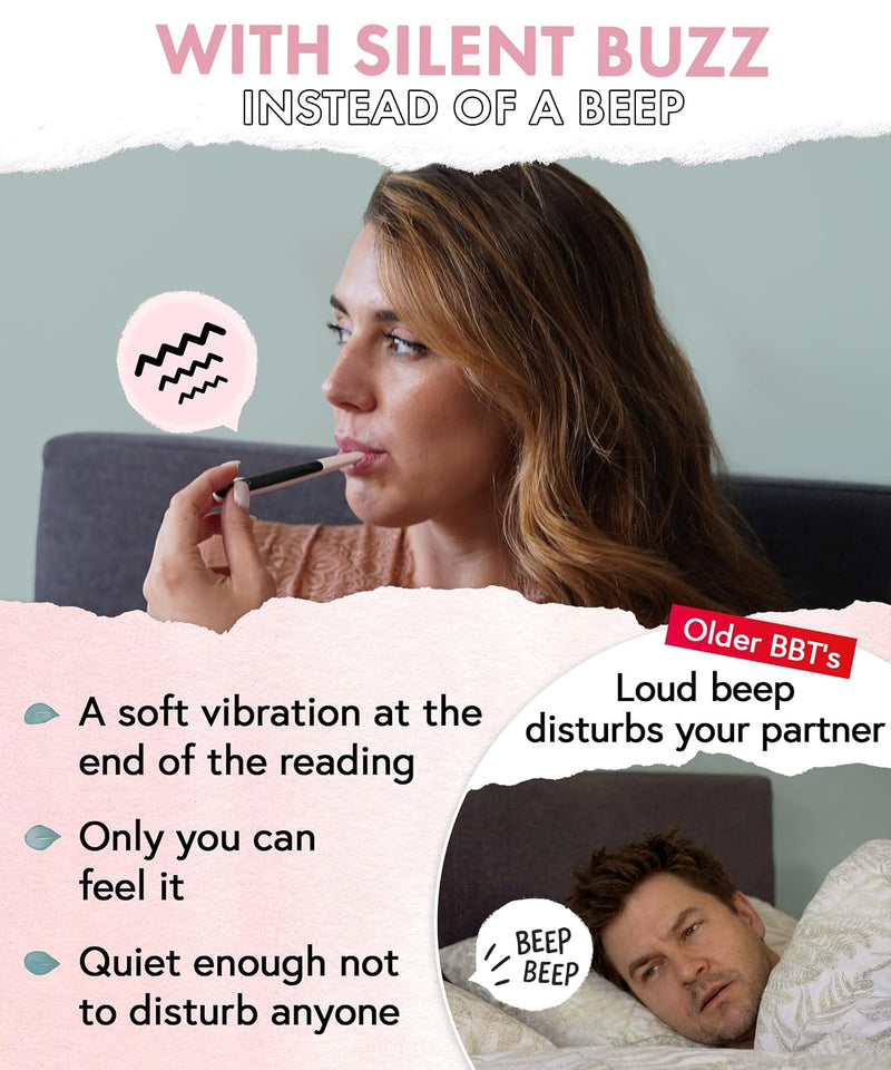  [AUSTRALIA] - Boncare Rechargeable Digital Basal Thermometer for Adults, Kids & Baby | Ovulation & Body Temperature, Underarm Use Only, Fast Accurate Reading