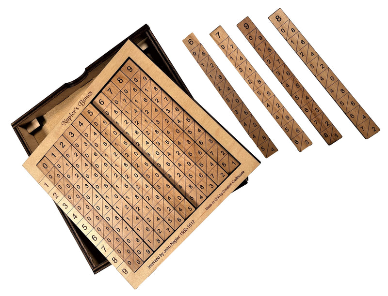 Creative Crafthouse Napiers Bones - Classic Math Calculator for Educators and Math Geeks