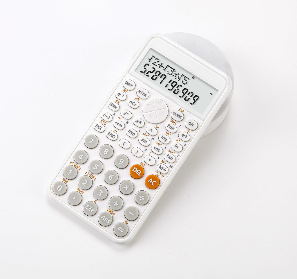 Engineering/Scientific Calculator for Students, Multiple Functions- Perfect for Beginner and Advanced Courses, High School or College (white)