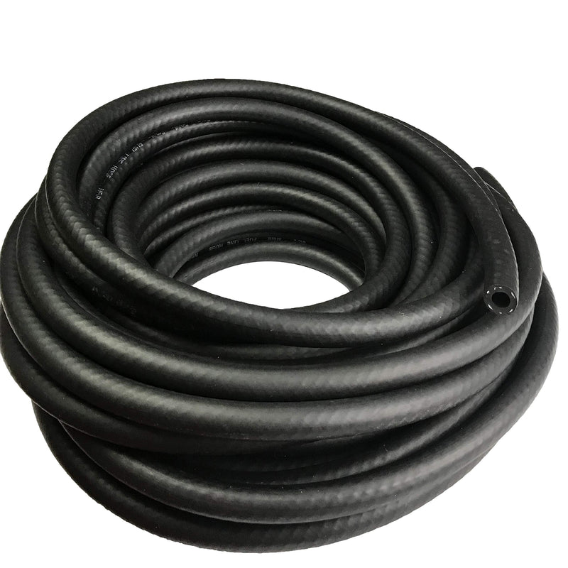 Fuel Line 5/32" ID NBR Hose Push on Hose 3/8 OD Liner Fuel Injection for Small Engines, 300 PSI Working Pressure 5 feet 5/32 ID, 5 feet Black
