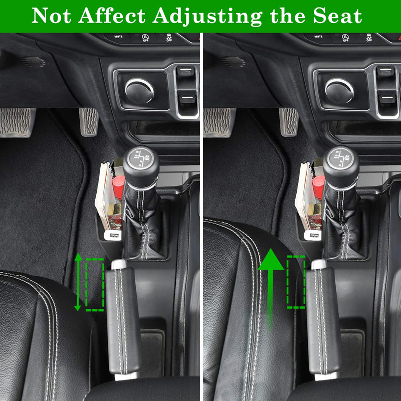 4PCS Center Console Organizer for 2018-2022 2023 Jeep Wrangler JL JLU and Gladiator JT Accessories Gear Shift Side Tray Organizer,Hanging Armrest Storage Box (Not for JK/JKU) 2018-2023(4PCS)