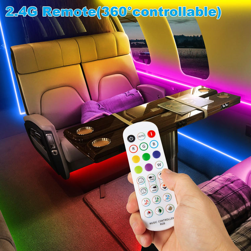 RV Awning LED Light Strip 20FT, 12V RGB Waterproof Underglow Led Light kit, Camper Awning Lights for RV Canopy Exterior, Travel Party, Van, Camper, Concession Trailer, Food Trucks
