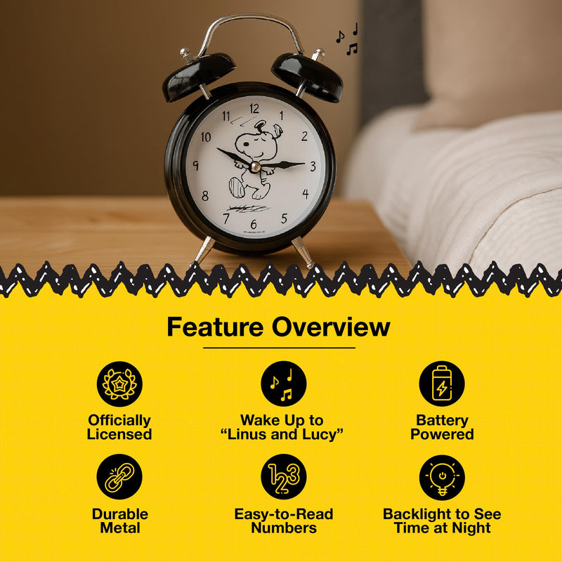 Mark Feldstein, Peanuts The Original Snoopy Wacky Wakers Alarm Clock, 6 Inch