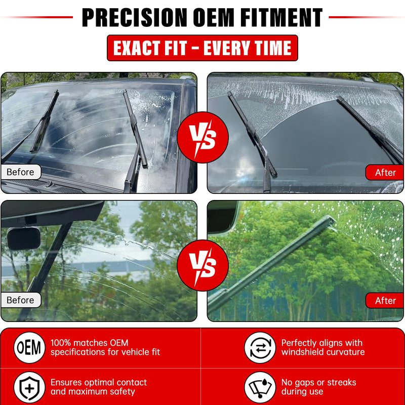 Windshield Wiper Blades Replacement for Subaru Forester 2019 2020 2021 2022 2023 2024 Original Factory Quality Front Rear Wipers Blade Set for My Car - 26" 17" 14" (Pack of 3) 26"+17"+14"