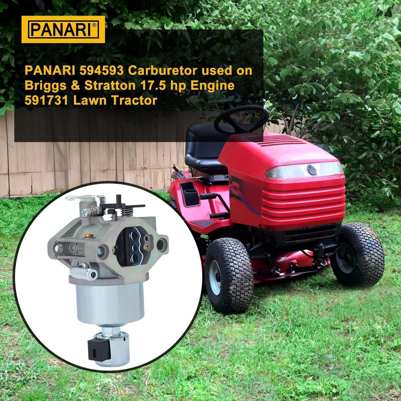 Panari 594593 17.5HP Carburetor for Brigg Stratten 591731 796109 31A507 15HP Engine 590400 796078 498811 794161 795477 594591 794572 699937 Lawnmower Carburetor after 2015