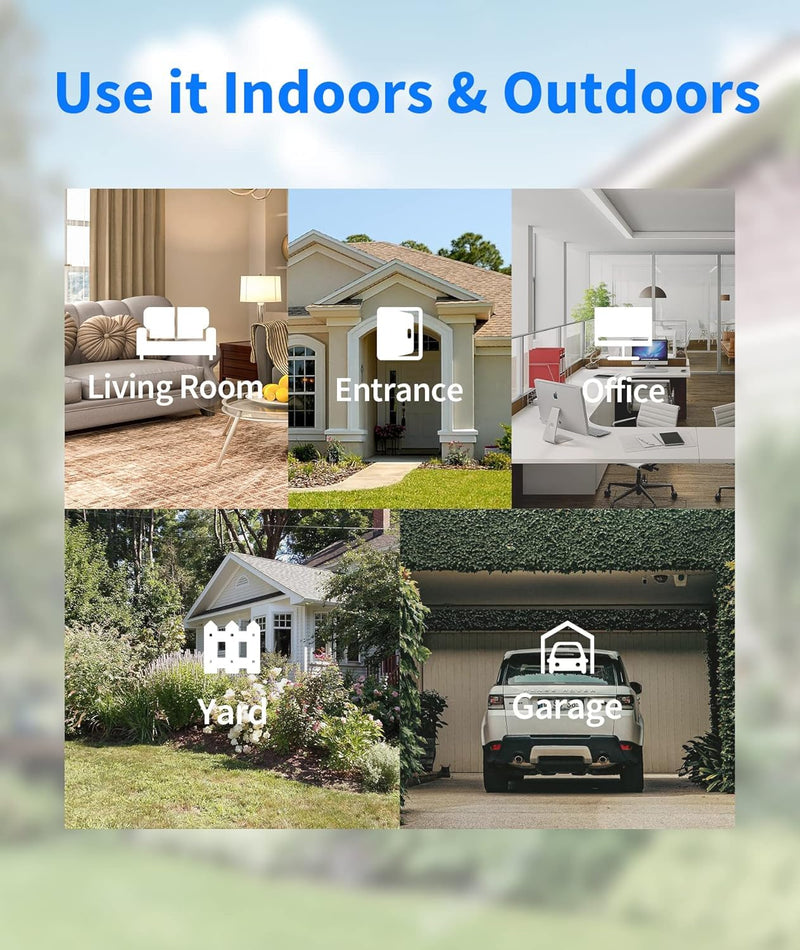 2K Wireless Security Cameras - Outdoor WiFi Security Cameras Color Night Vision, AI/PIR Detection, 2-Way Talk, Cloud/SD, Weatherproof, Battery Powered Outdoor Cameras(White-2Packs) X83-White (2 pack)