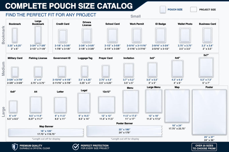 Apache Letter Size Laminating Pouches, 13 Mil, 5 Pack, 9x11.5" | Seals In 10mil Laminator, Holds 8.5x11 Inch Projects, Thermal Laminating Sheets, Clear, Round Corners, Elite Specialty Line