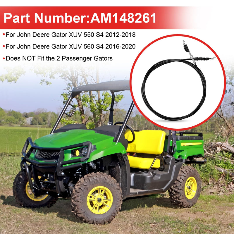 Gear Shift Cable, Equipment Cable AM148261 for John Deere XUV550, XUV560 S4 (4 Seater) Gator Models Only