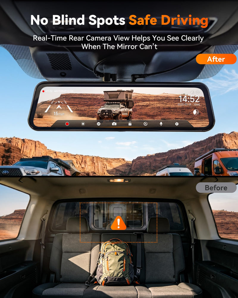 WOLFBOX 6-Pin Threaded Rear Camera Extension Cable 10ft, G900 PRO/TriPro | Threaded 6-Pin IP67 Connector, 10ft/3m, Plug-and-Play, for G900 PRO/TriPro Threaded Version Only, Truck Camper, Pickup & RV