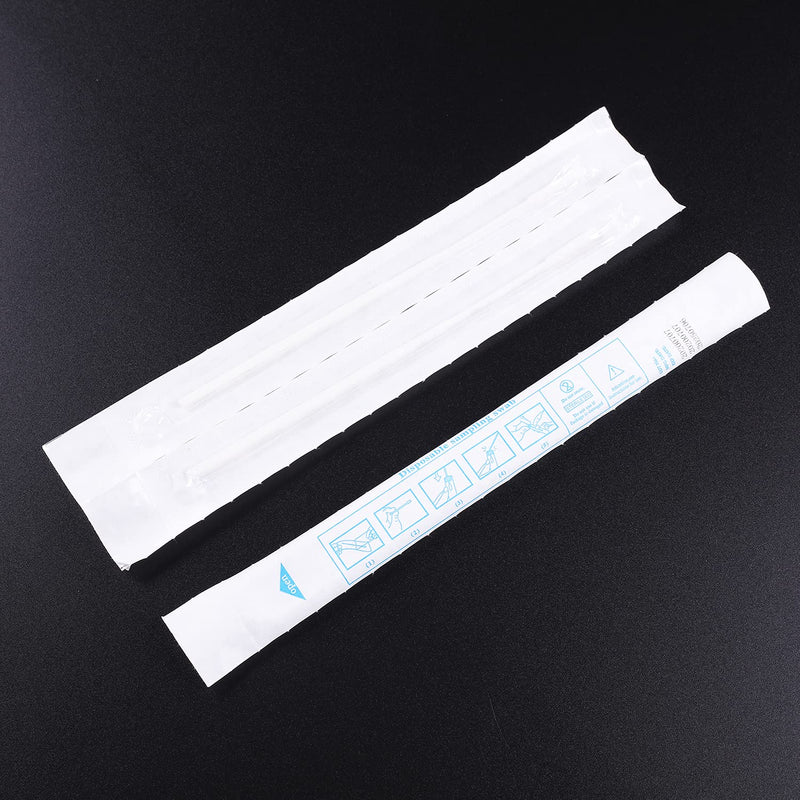 500 Pack Nasopharyngeal Nylon Specimen Flocked Swab, Nasal Swabs Sterile Nasopharyngeal Swab Individually Wrapped, Nylon Flocking Tip ABS Handle Flocked Swab for Sampling 500