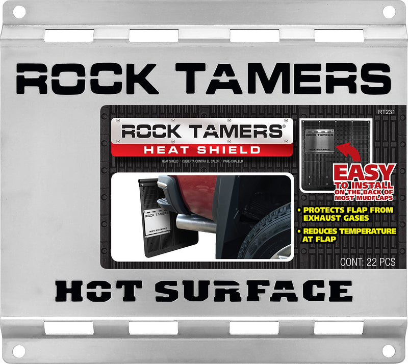 Rock Tamers RT231 Heat Shield, Stainless (Heavy Duty)