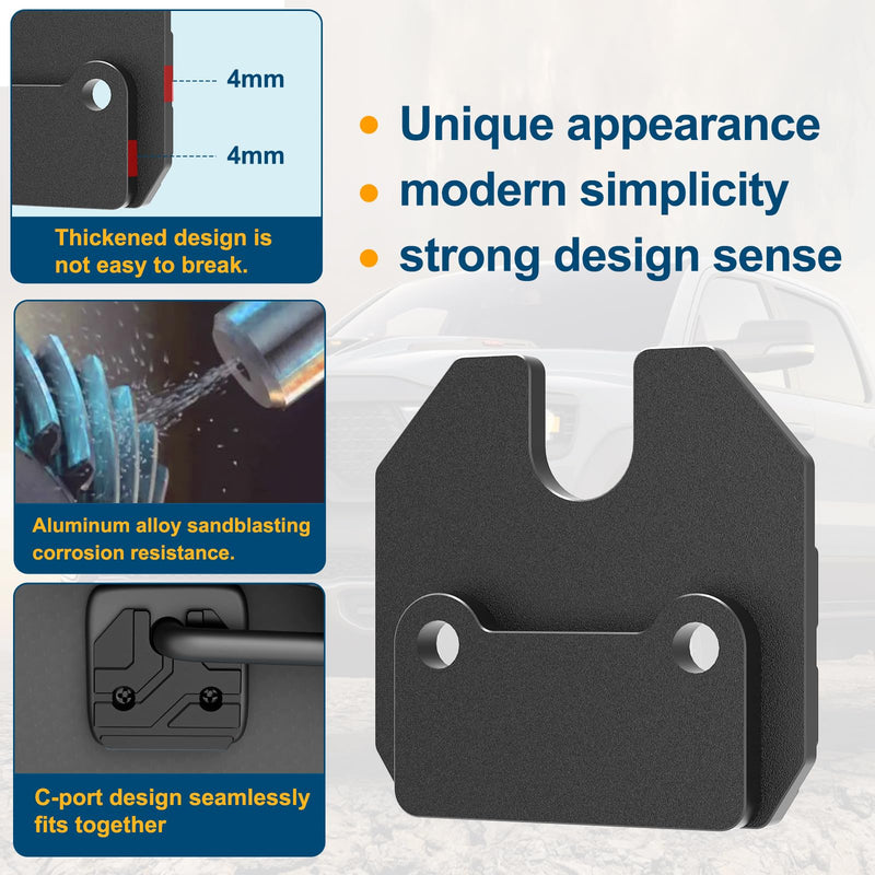 Sun Visor Repair Kit Fits for Dodge RAM 1500 Trucks 2019-2023, 1 Pack Aluminum Black Sun Visor Clip, Car Sun Visor Fixer, Truck Visor Clip Fix Kit, Visor Clips for Cars, Dodge Ram 1500 Accessories