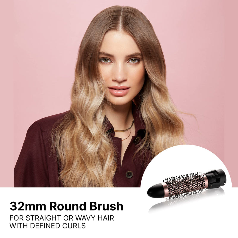 Bellissima 6-in-1 Hot Air Styler & Volumiser Hair Dryer Brush | Ionic, Ceramic & Keratin Technology, 1000W, 2 Heat/Speed Settings, Smooth, Frizz-Free Volume, All Hair Types 6 in 1 Hot Air Brush