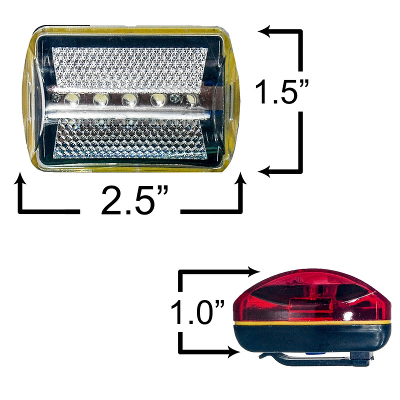 OZ-USA® Navigational Clip On Boat Light LED Marine Yacht Sailboat Zodiac Jetski Airboat Trawley Kayak Canoe Tugboat Fishing Vessels