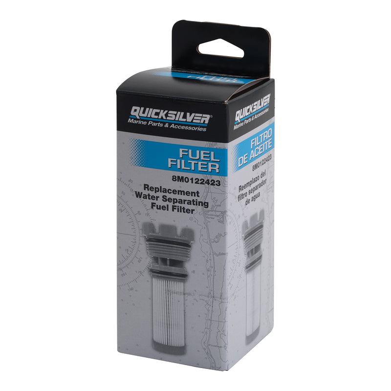 Quicksilver 8M0122423 Fuel Filter Element for Select Mercury Outboards and MerCruiser Sterndrive Engines