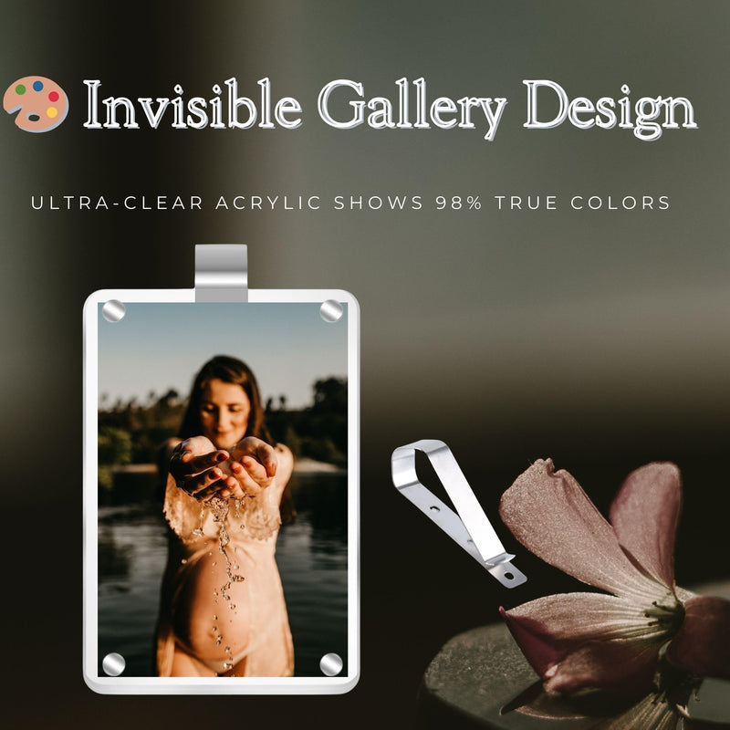 Car Sun Visor Photo Holder, 4 Pack Universal Magnetic Car Visor Clip, Personalized Picture Frame for Cars, Photo car visor clip