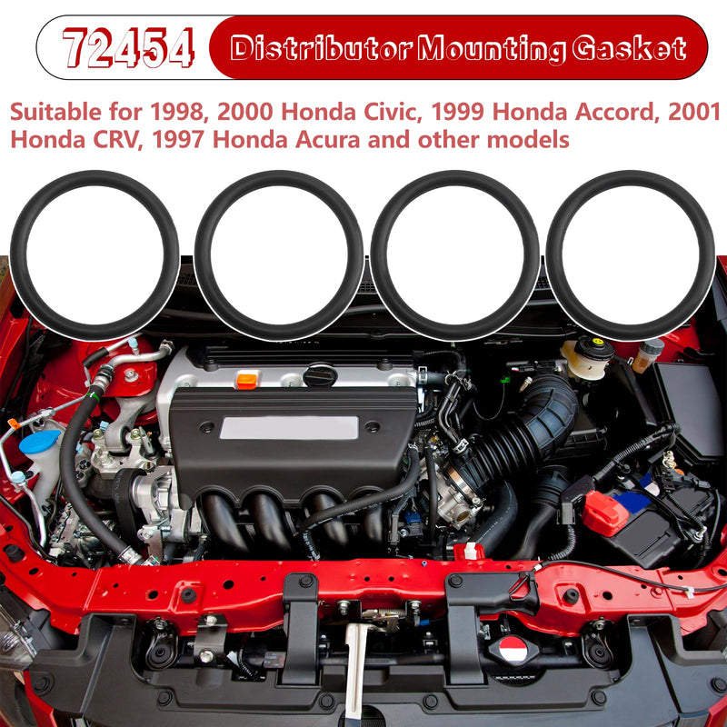 72454 Distributor Mounting Gasket for Honda Accord Civic Acura (4 Pack)