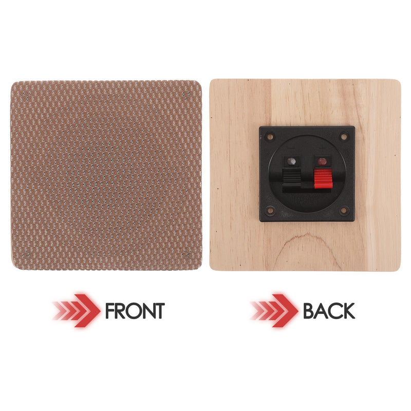Car Audio Speaker Box Enclosure - Truck Subwoofer Cabinet with Dust Protection Net for Automotive 3 Inch Speaker - Improves Audio Quality, Sound and Bass 11.30X11.30X8.70CM