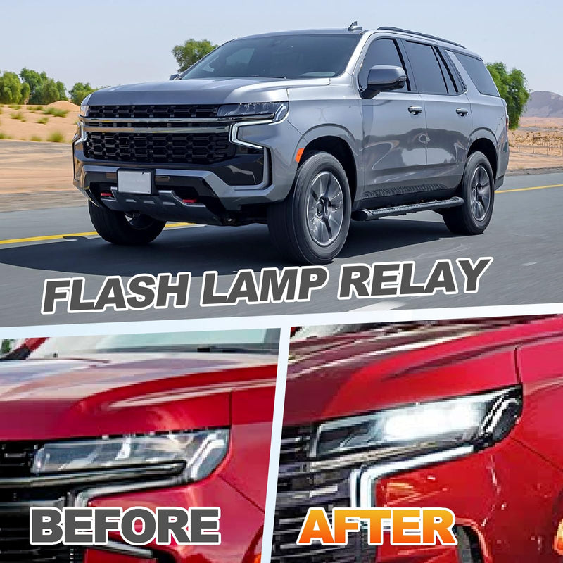 LED Flasher Relay Turn Signal Replace# 15231201 LM487 15764135 10383321 Hazard Warning and Turn Signal Flasher Compatible with 2003 2004 2005 2006 2007 Hummer Chevy Cadillac GMC