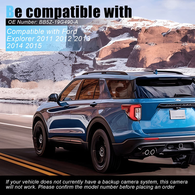 The Rear View Mirror Assist Camera is Only Compatible with 2011-2015 Ford Explorer Rear View Mirror Backup Camera OE Number BB5Z-19G490-A