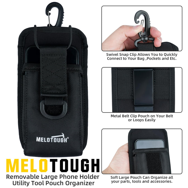 MELOTOUGH Tool Belt Suspenders Construction Bag Work Suspenders Padded Work belt Suspenders for Carpenter/Electrician/Roofing/Farmer work Suspension Rig(Y Back)