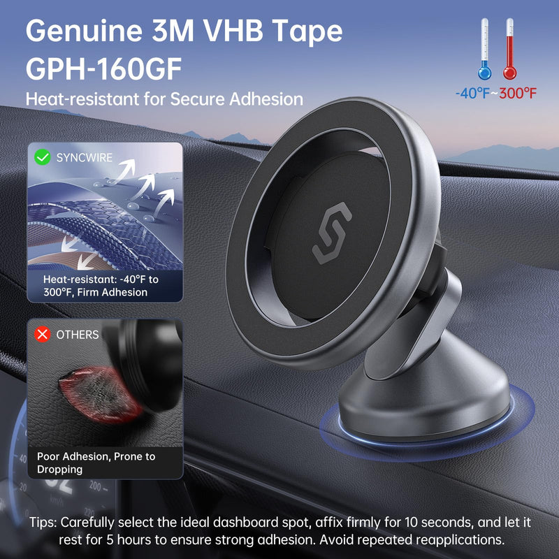 SYNCWIRE for MagSafe Car Mount and Phone Ring Holder