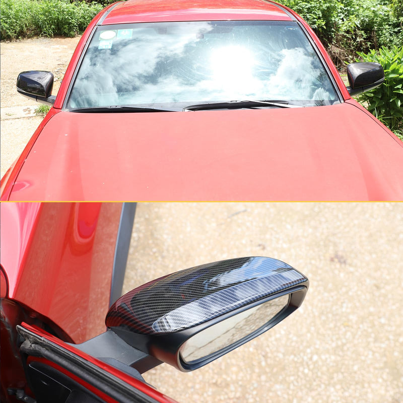 Auto Door Rearview Mirror Protective Trim Cap Compatible with Toyota Wildlander 2020-2022, Side View Mirror Cover Door Side Moulding Trim Accessories (carbon fiber pattern)