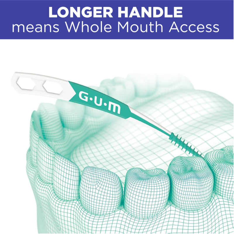 GUM Soft-Picks Advanced – Easy-to-Use Interdental Picks for Plaque Removal & Gum Health with Convenient Carry Case, Dentist Recommended, 90 Count (Pack of 4) 360 Total 360 Count Dental Picks